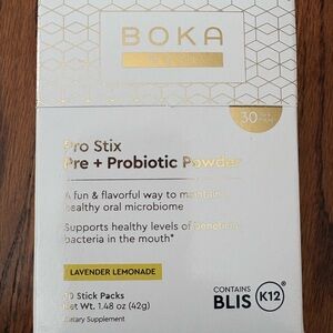 Boka Well Pro Stix Pre & Probiotic Powder Lavender Lemonade Expire 3/26